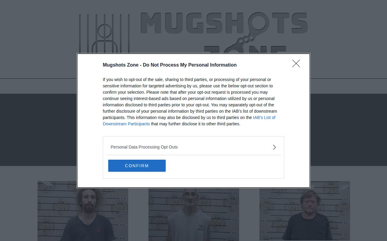 Mugshots.zone unofficial Franklin County archive