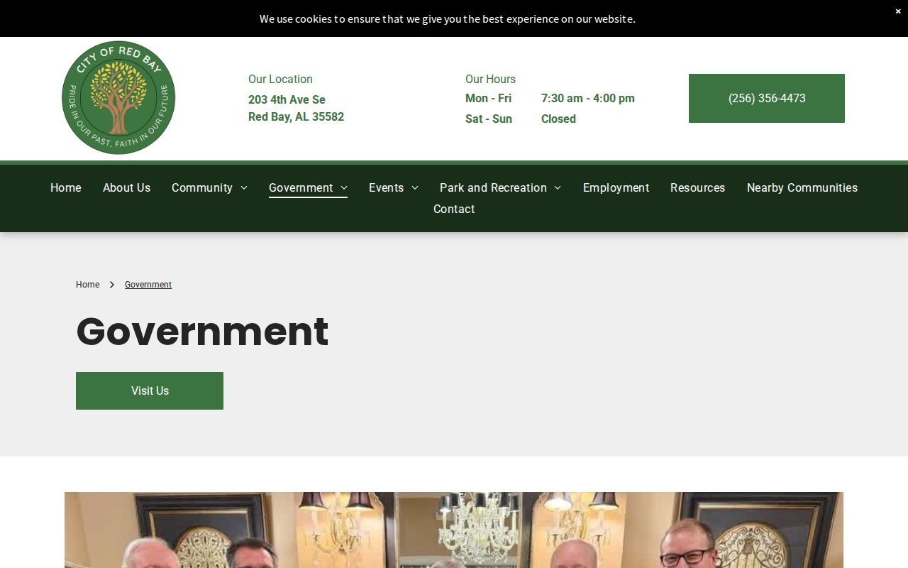 Red Bay Police Department arrest records government page